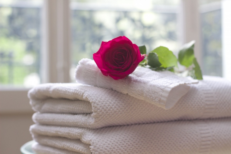 chambre-hote-LE PRADET-min_towel_rose_clean_care_salon_spa_white_bath-731641